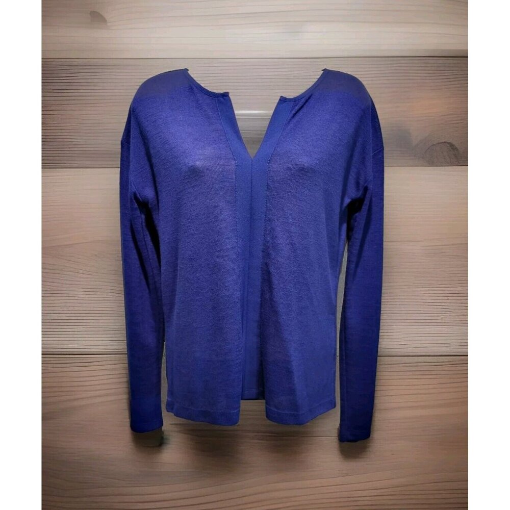 New Sanctuary Royal Blue Lightweight V Neck Sweater Sz XS